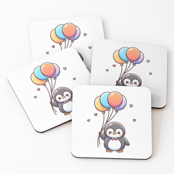 Item preview, Penguin With Balloons designed and sold by LemuellTrends.