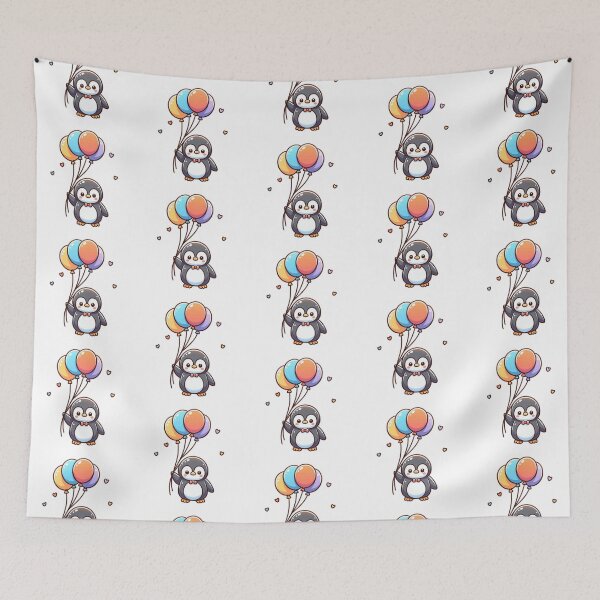 Item preview, Penguin With Balloons designed and sold by LemuellTrends.