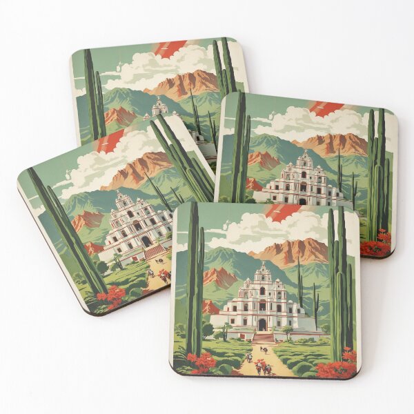 Item preview, Tecozautla Hidalgo Magic Town Vintage Travel Tourism Poster  designed and sold by TravelersGems.