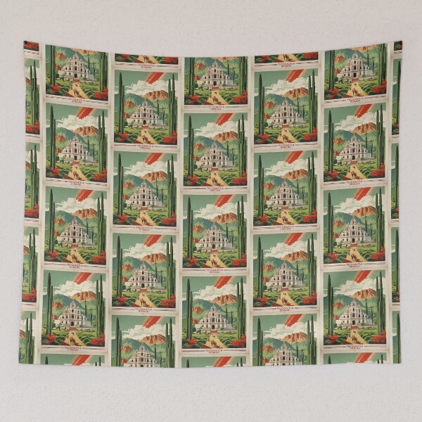 Item preview, Tecozautla Hidalgo Magic Town Vintage Travel Tourism Poster  designed and sold by TravelersGems.