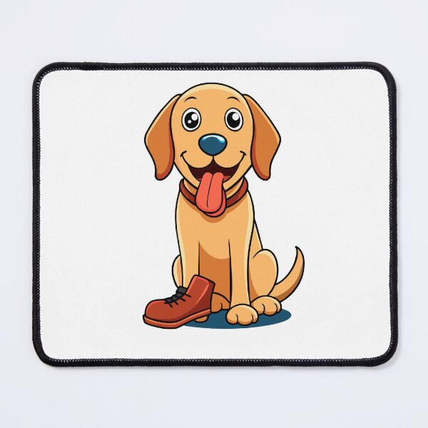 Item preview, Mischievous Labrador Retriever with Chewed Shoe designed and sold by iwcus.