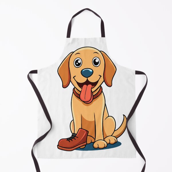 Item preview, Mischievous Labrador Retriever with Chewed Shoe designed and sold by iwcus.