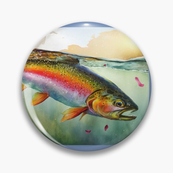 Item preview, Rainbow Trout in watercolors designed and sold by RWCarpenter.