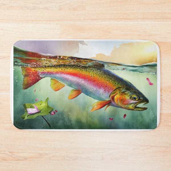 Item preview, Rainbow Trout in watercolors designed and sold by RWCarpenter.