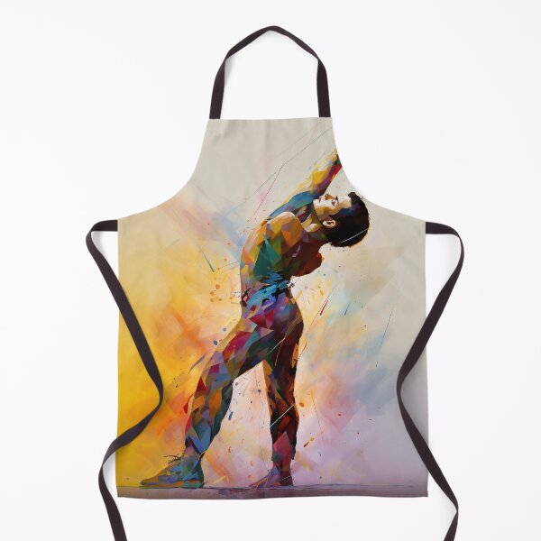 Aperçu de l'œuvre Freddie Mercury Colorful Dance of Emotion créée et vendue par DeMuurdecoratie.