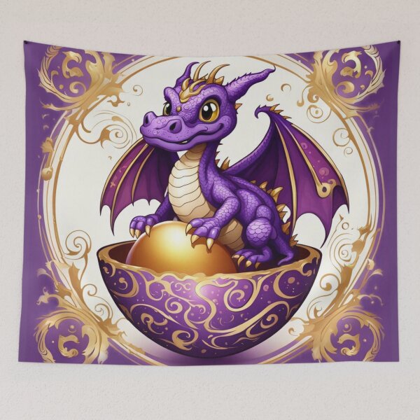 Item preview, Purple Dragon in Egg designed and sold by FireGirlinOz.