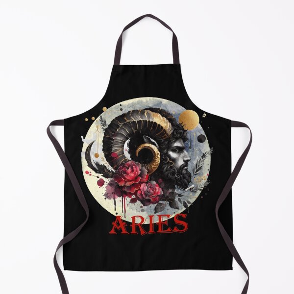 Item preview, Aries Man Rams Head with Red Roses designed and sold by Kjahli.