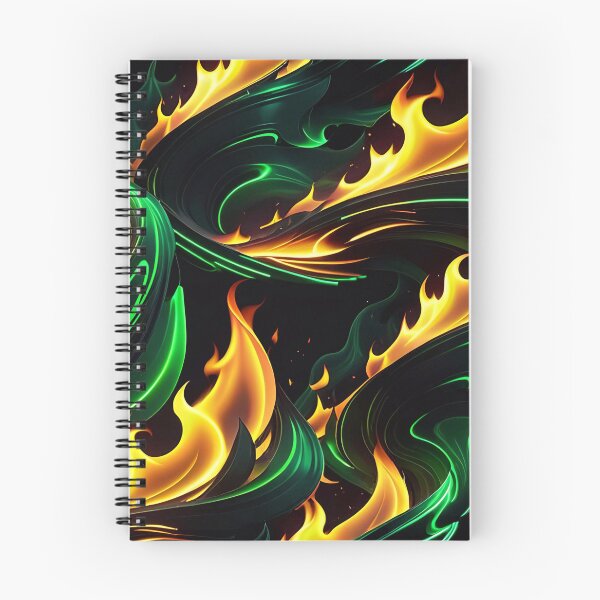 Item preview, Abstract Green Fire Pattern designed and sold by TheArtOfPat.