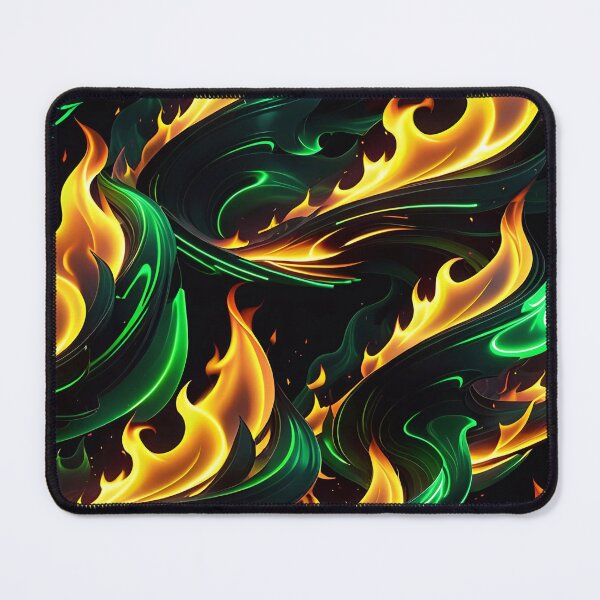 Item preview, Abstract Green Fire Pattern designed and sold by TheArtOfPat.