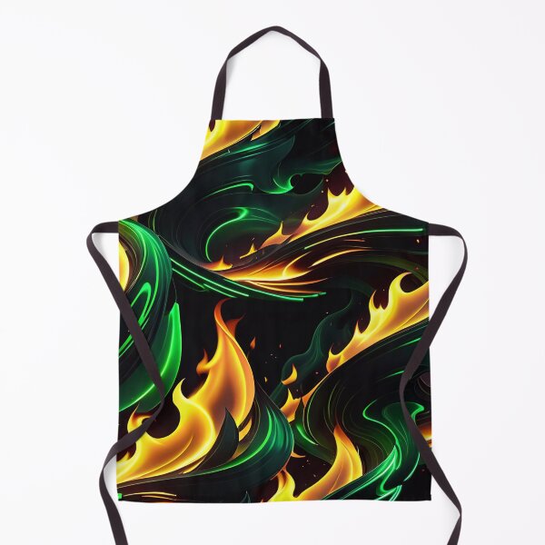 Item preview, Abstract Green Fire Pattern designed and sold by TheArtOfPat.