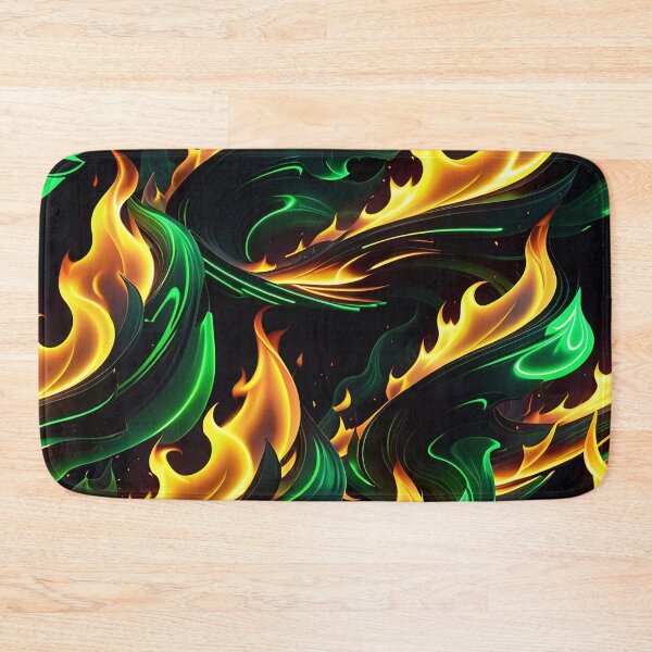 Item preview, Abstract Green Fire Pattern designed and sold by TheArtOfPat.