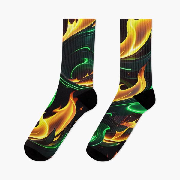 Item preview, Abstract Green Fire Pattern designed and sold by TheArtOfPat.