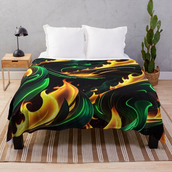 Item preview, Abstract Green Fire Pattern designed and sold by TheArtOfPat.