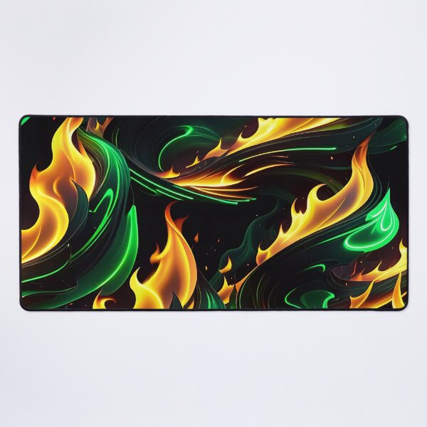 Item preview, Abstract Green Fire Pattern designed and sold by TheArtOfPat.