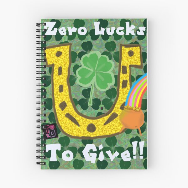 Item preview, Zero Lucks to Give!  designed and sold by Twisted Doodles.