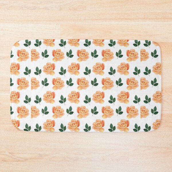 Item preview, Orange rose pattern designed and sold by MarinaAtef.