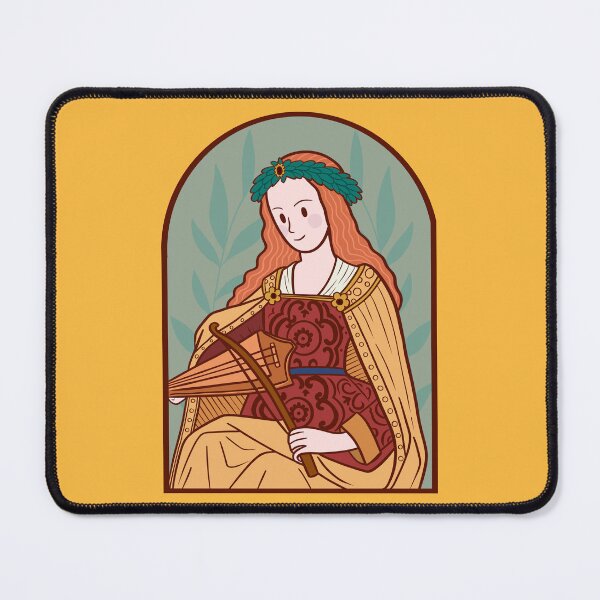 Item preview, Cute Medieval Girl Musician illustration designed and sold by MariOyama.
