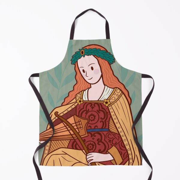 Item preview, Cute Medieval Girl Musician illustration designed and sold by MariOyama.