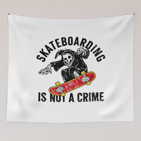 Item preview, Skateboarding is not a Crime designed and sold by Ikibrai.