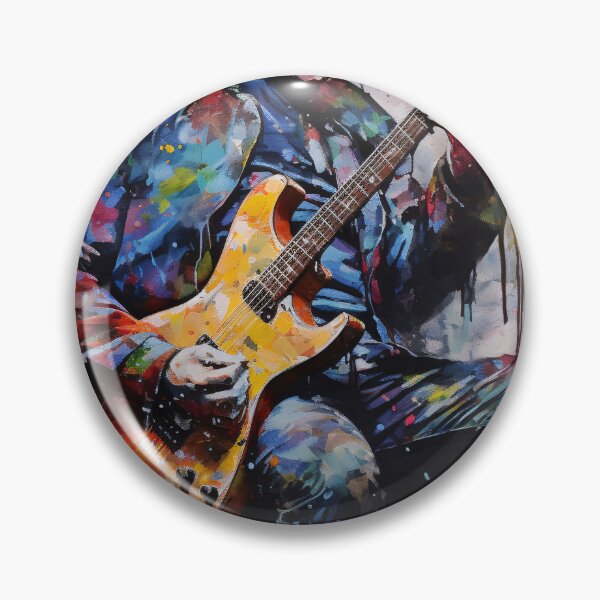 Artikelvorschau, Bruce Springsteen Guitar Solo in Color entworfen und verkauft von DeMuurdecoratie.