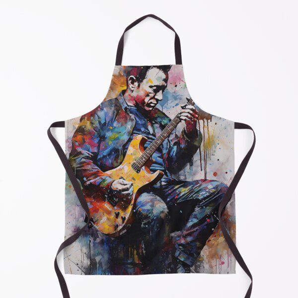 Aperçu de l'œuvre Bruce Springsteen Guitar Solo in Color créée et vendue par DeMuurdecoratie.