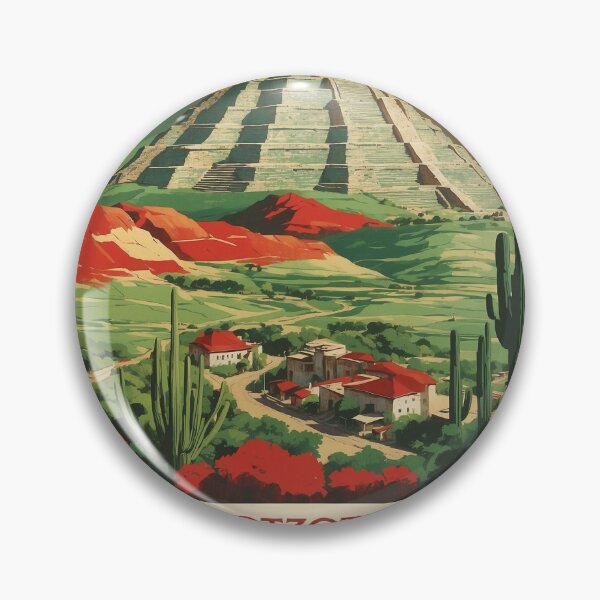 Item preview, Tepotzotlan Estado de México Magic Town Vintage Travel Tourism Poster  designed and sold by TravelersGems.