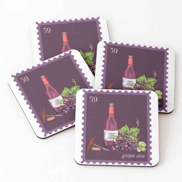 Item preview, Grape Vine Watercolor Postage Stamp  designed and sold by CraftCartelArt.