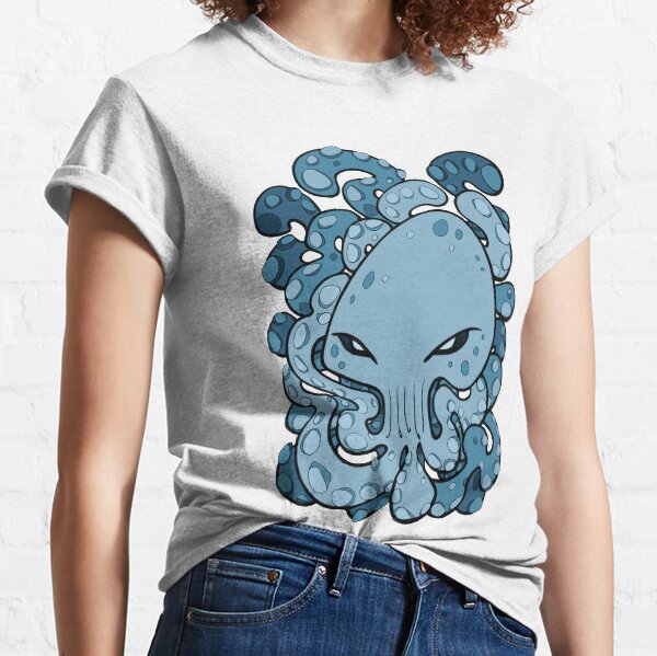 Evil Octopus Squid Kraken Cthulhu Sea Creature - Sailor Blue Classic T-Shirt