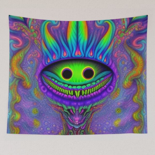 Item preview, Vintage Trippy Psychedelic Monster 70's 80's designed and sold by TheDarkWardrobe.