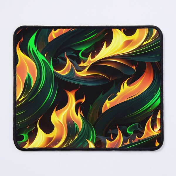 Item preview, Abstract Green Fire Pattern designed and sold by TheArtOfPat.