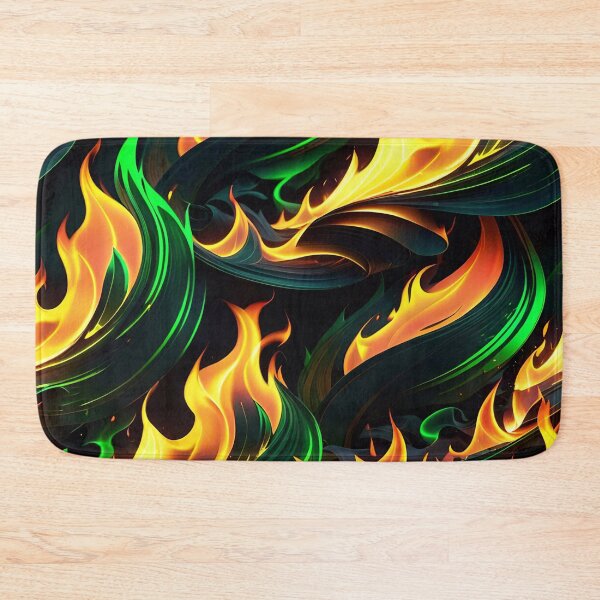 Item preview, Abstract Green Fire Pattern designed and sold by TheArtOfPat.