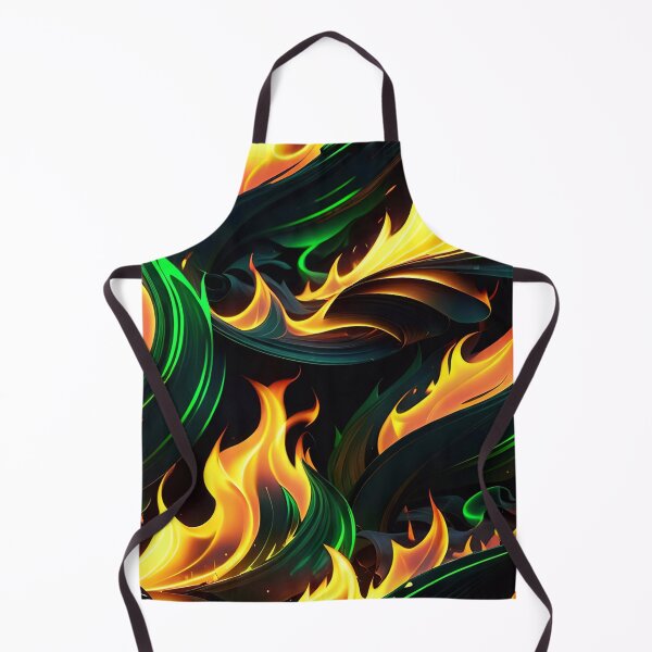 Item preview, Abstract Green Fire Pattern designed and sold by TheArtOfPat.