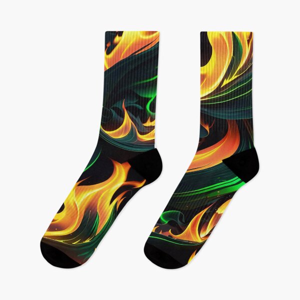 Item preview, Abstract Green Fire Pattern designed and sold by TheArtOfPat.