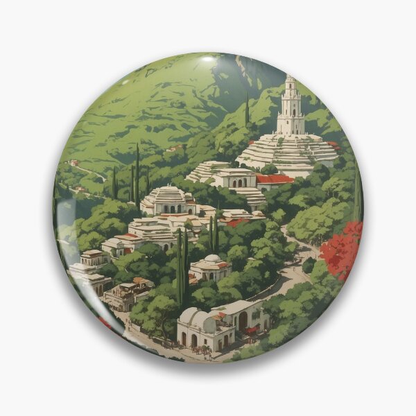 Item preview, Tepoztlán Morelos Pueblo Mágico Vintage Viajes Turismo Póster designed and sold by TravelersGems.