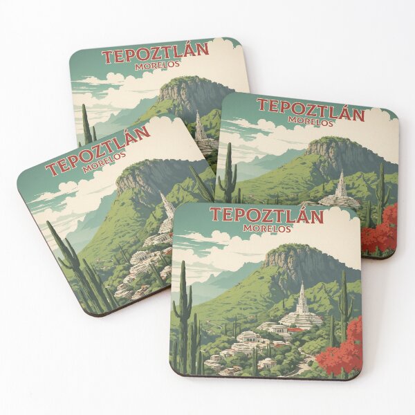Item preview, Tepoztlán Morelos Magic Town Vintage Travel Tourism Poster  designed and sold by TravelersGems.