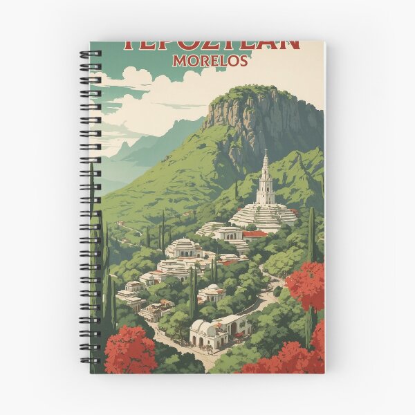 Item preview, Tepoztlán Morelos Magic Town Vintage Travel Tourism Poster  designed and sold by TravelersGems.