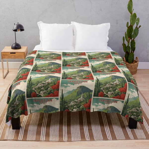 Item preview, Tepoztlán Morelos Magic Town Vintage Travel Tourism Poster  designed and sold by TravelersGems.