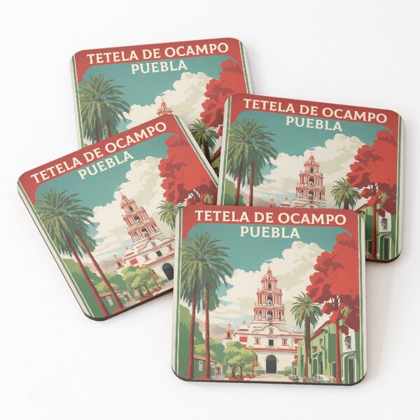 Item preview, Tetela de Ocampo Puebla Magic Town Vintage Travel Tourism Poster  designed and sold by TravelersGems.