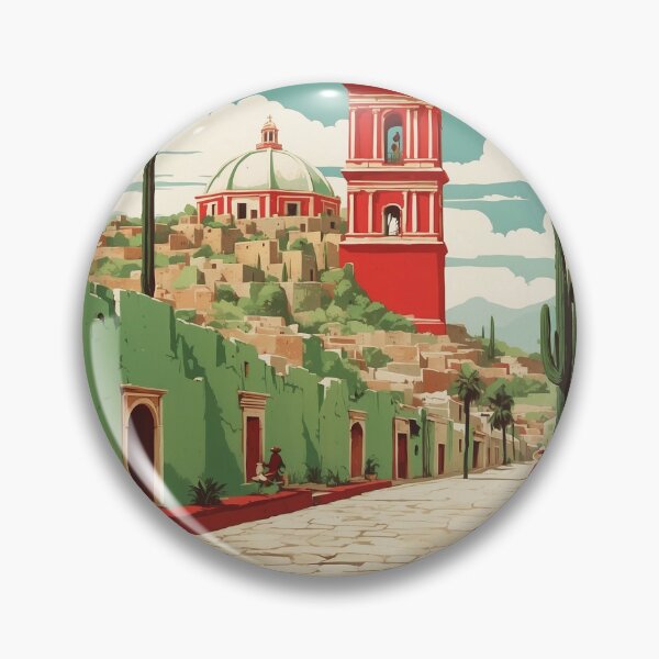 Item preview, Tequisquiapan Queretaro Magic Town Vintage Travel Tourism Poster  designed and sold by TravelersGems.