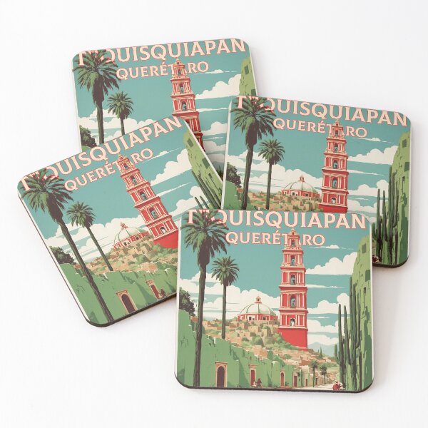 Item preview, Tequisquiapan Queretaro Magic Town Vintage Travel Tourism Poster  designed and sold by TravelersGems.
