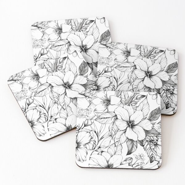 Item preview, Monochrome Floral Elegance designed and sold by chi3-jp.