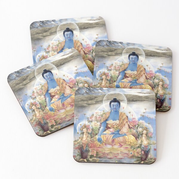 Item preview, the art of Medicine Buddha and Bodhisattvas designed and sold by dearbedelia.