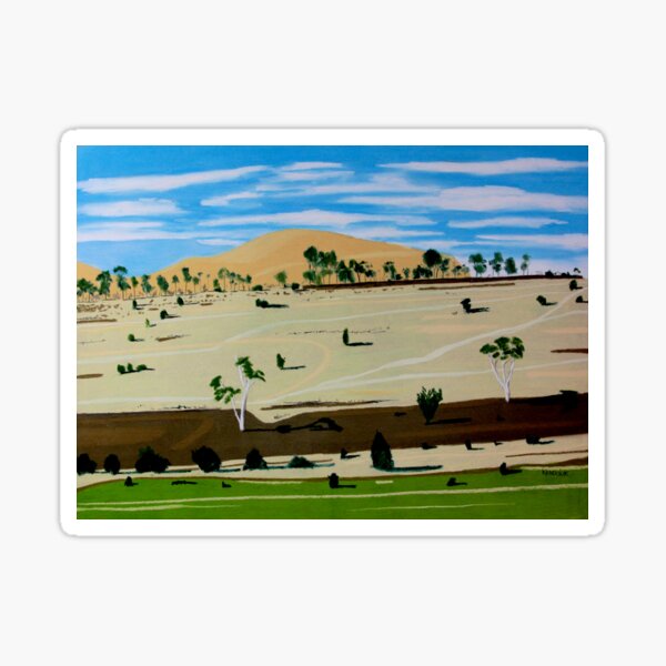 Landscape North of Oatlands Sticker