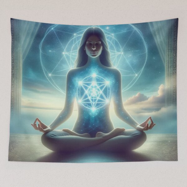 Item preview, She awakens her Merkabah in Meditation designed and sold by Kiwiaroha.