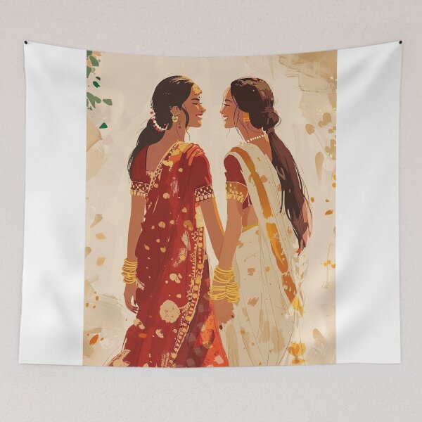 Item preview, India womans painting designed and sold by Rockwpapart.