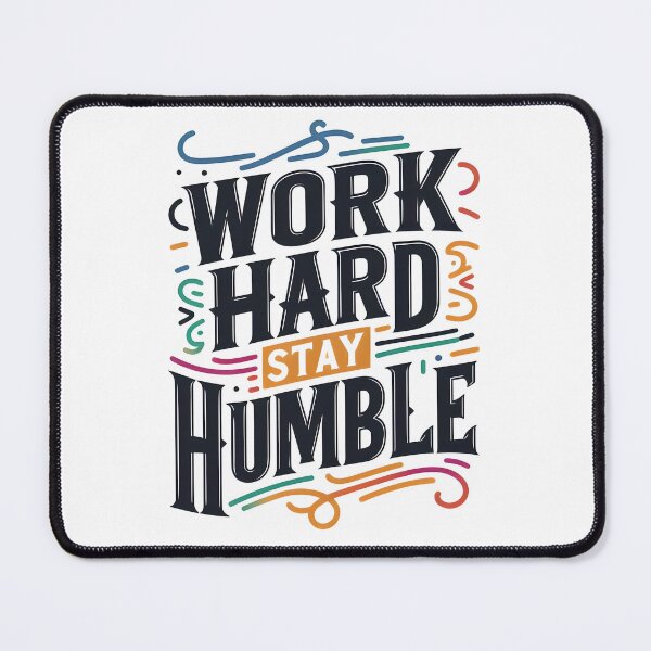 Item preview, Work hard stay humble, typography designed and sold by maxmaj.