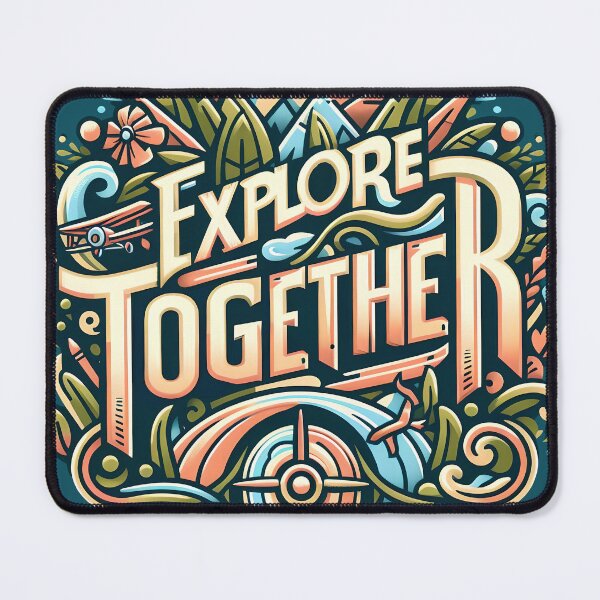 Item preview, Explore together, typography designed and sold by maxmaj.