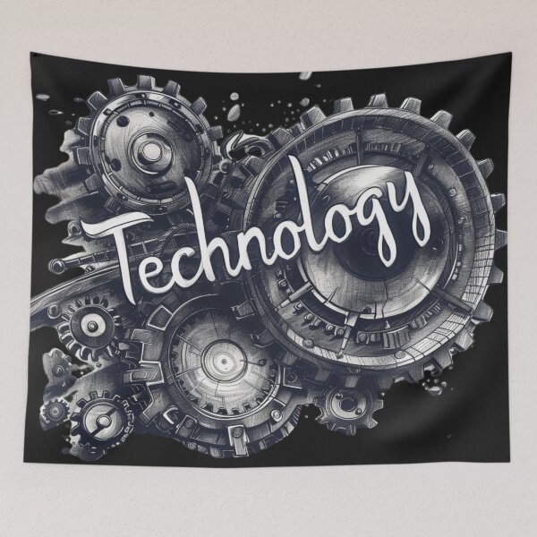 Item preview, Gearing Innovation: Handcrafted Technological Integration designed and sold by Ace Apparel  Attire.
