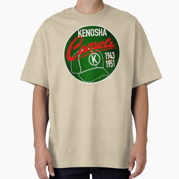 Kenosha Comets • AAGPBL Hat Oversized T-Shirt