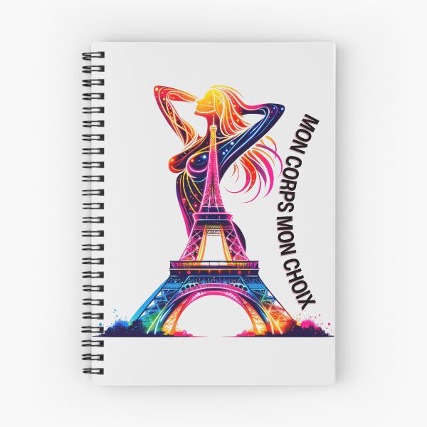 Item preview, Neon Eiffel Women's Rights Triumph Mon Corps Mon Choix designed and sold by MidModMaison.